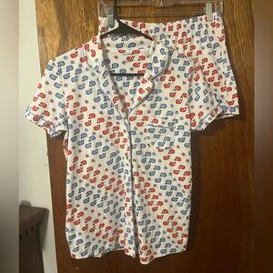 Roller Rabbit Women’s Pajama Set, Size Medium